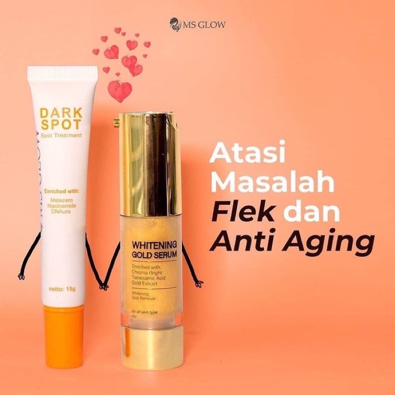 MS GLOW WHITENING GOLD SERUM DAN DARK SPOT