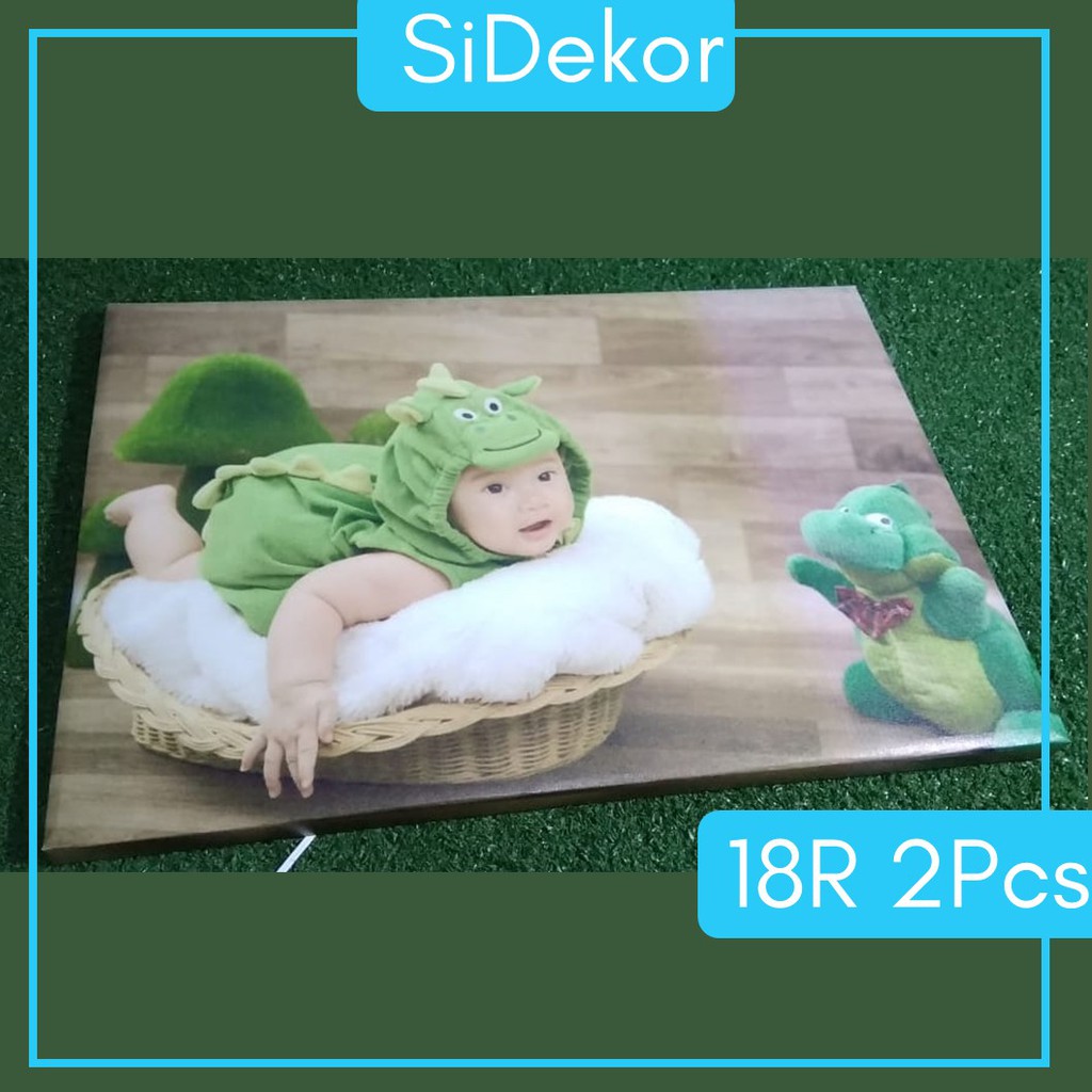 2PCS BINGKAI FOTO  CETAK FOTO  18R SIDEKOR UNTUK PRA WED 