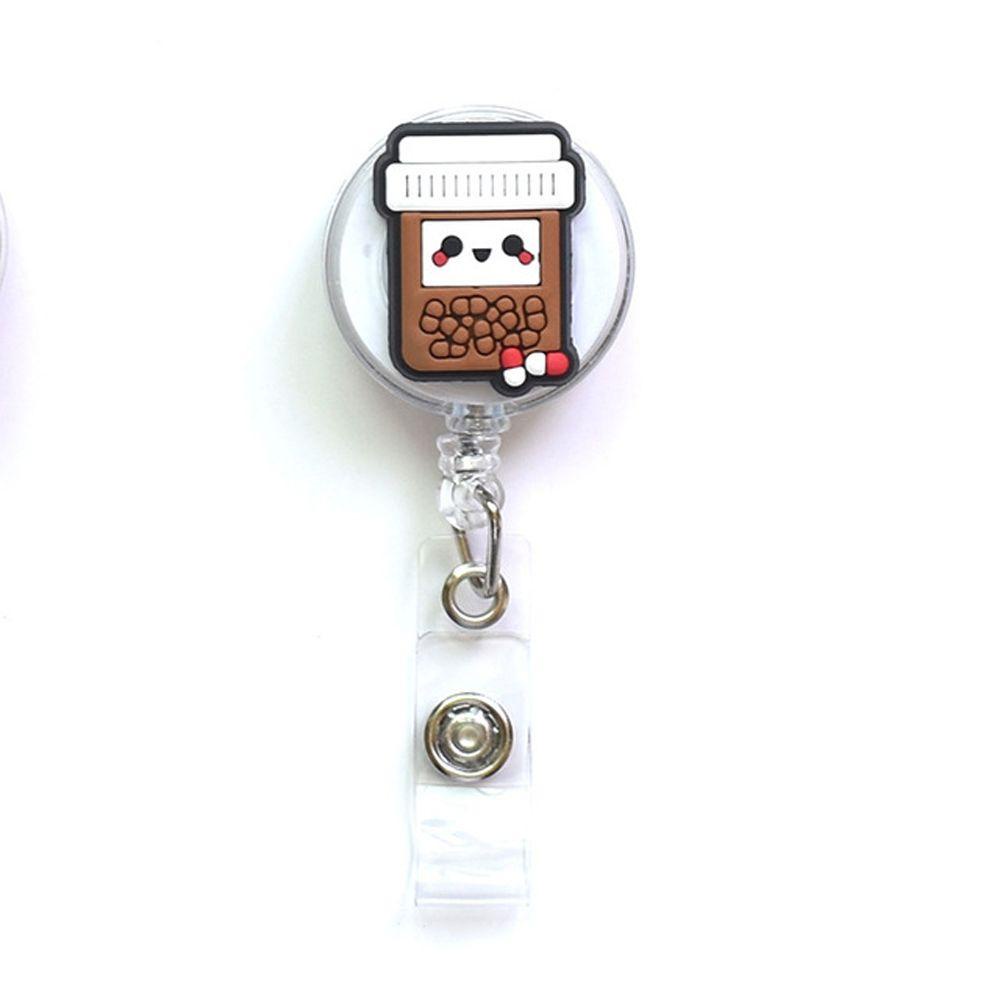 Quinton Retractable Badge Reel Perlengkapan Kantor Perlengkapan Sekolah Kartu Kerja Klip Perawat Dokter Siswa Kartu Nama Card Holder Rumah Sakit Badge Holder