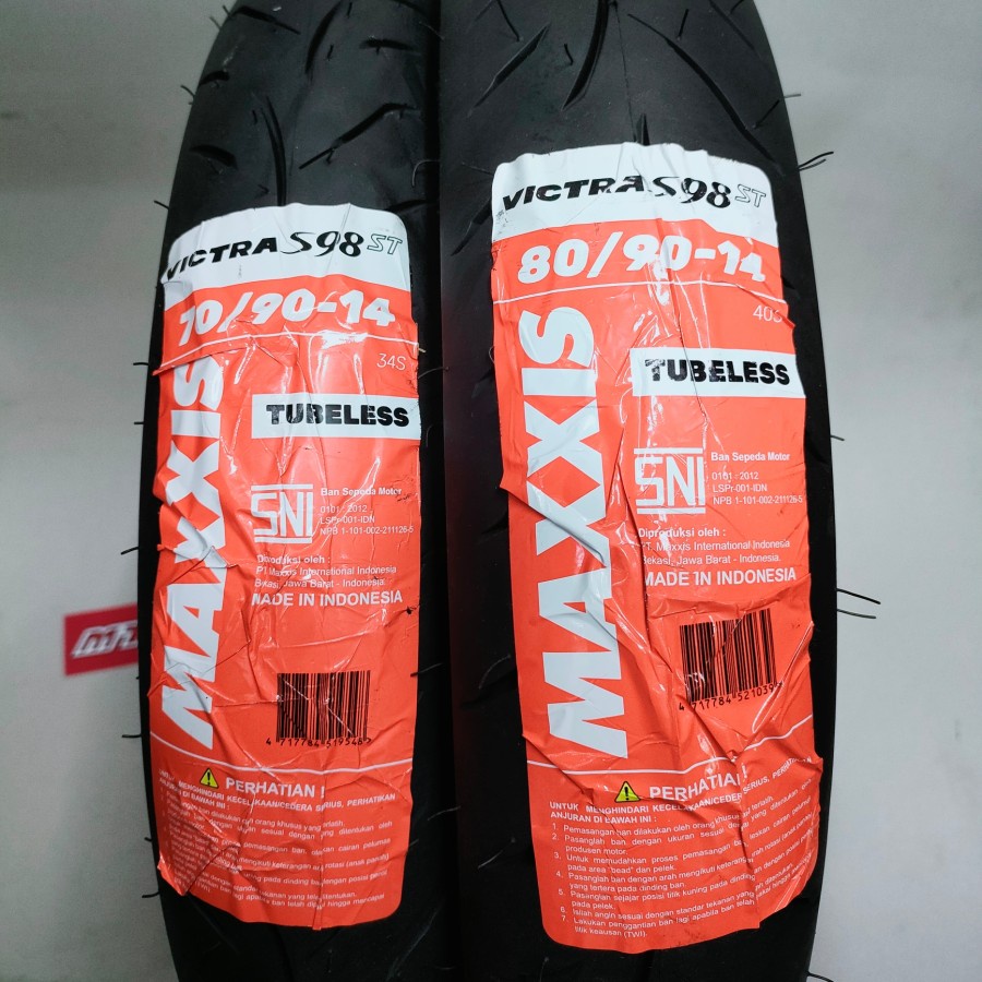 BAN MAXXIS DEPAN BELAKANG 70/90-14 DAN 80/90-14 VICTRA