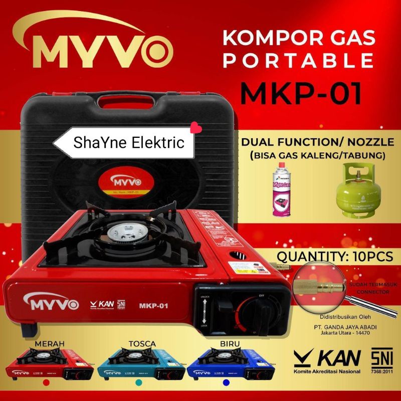 Kompor Portable Gas 2 In 1+ free Box Kompor Gas Murah