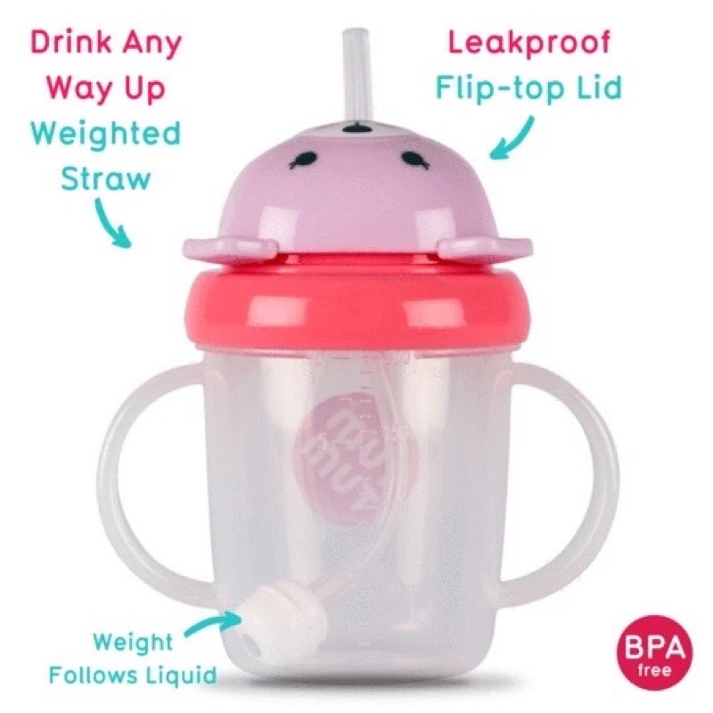 TumTum Weighted Straw Cup 200ml / Sippy Cup