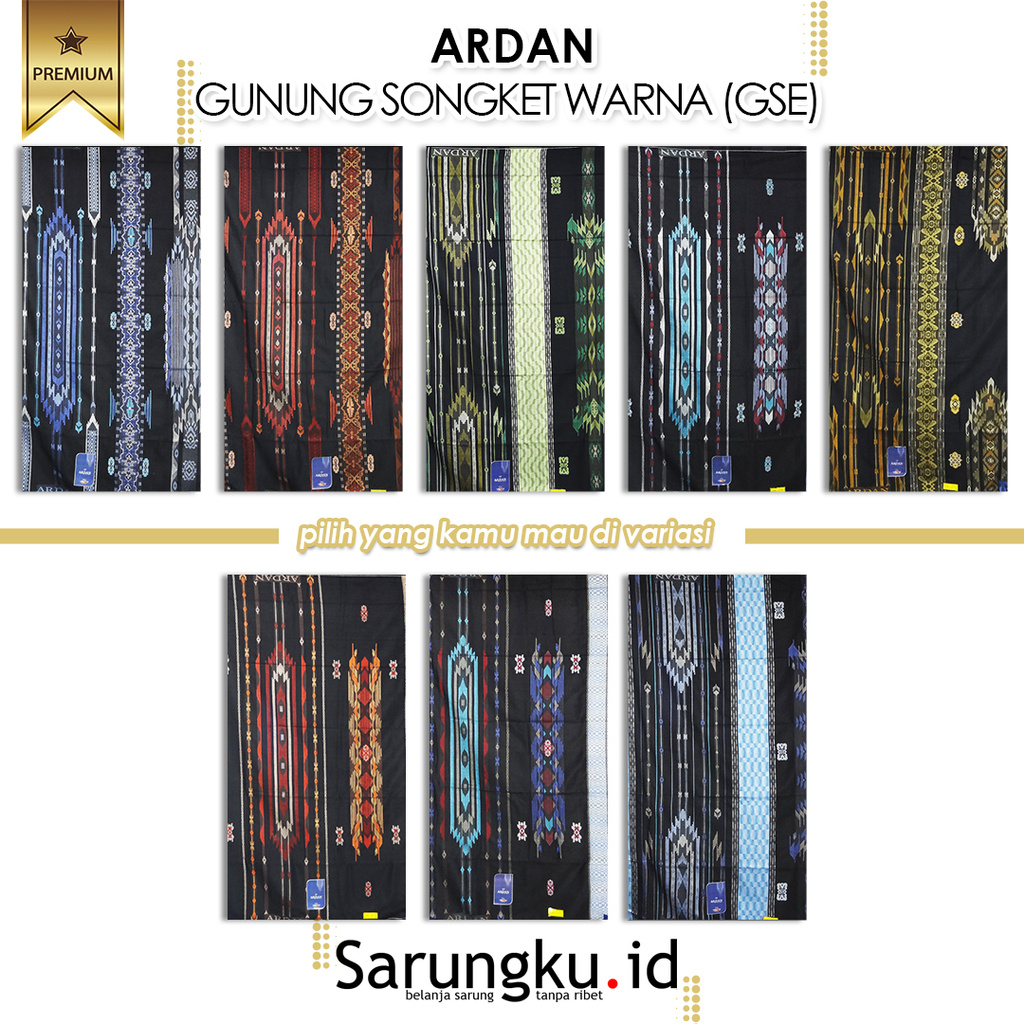 SARUNG ARDAN SONGKET GUNUNG ELEGANT (GSE)