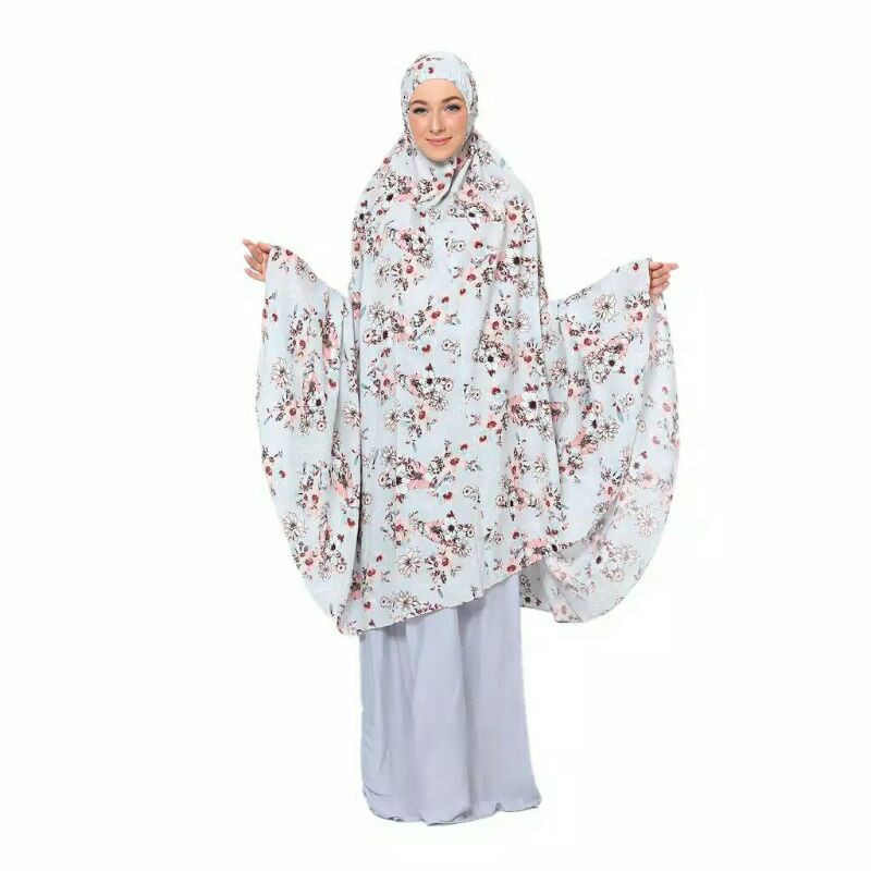 Mukena Tazbiya collection -  PEONY GREY