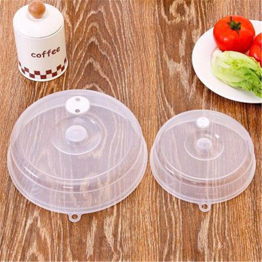 Solighter 5Pcs Microwave Penutup Makanan Aksesoris Rumah Plastik Tahan Lembab Fresh-keeping Cover