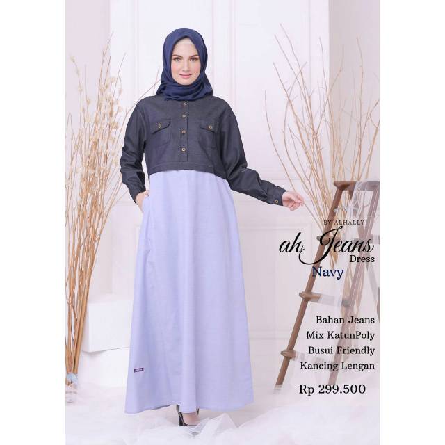 Gamis Katun ALHALLY JEANS
