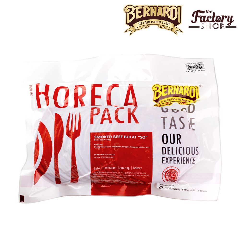 Bernardi Horeca Pack Smoked Beef Bulat SO 500g Shopee 