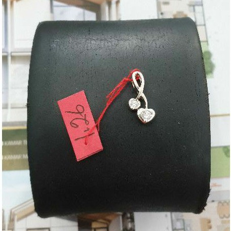 Liontin Permata swarovski Hati Hadiah pacar Teman Love gold Emas Asli