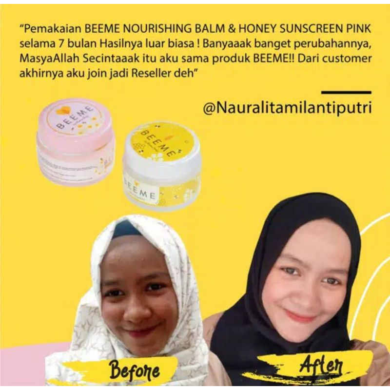 BeeMe Honey Whitening Sunscreen SPF 30 | Skincare IBU DAN ANAK | Mom and Baby Cream