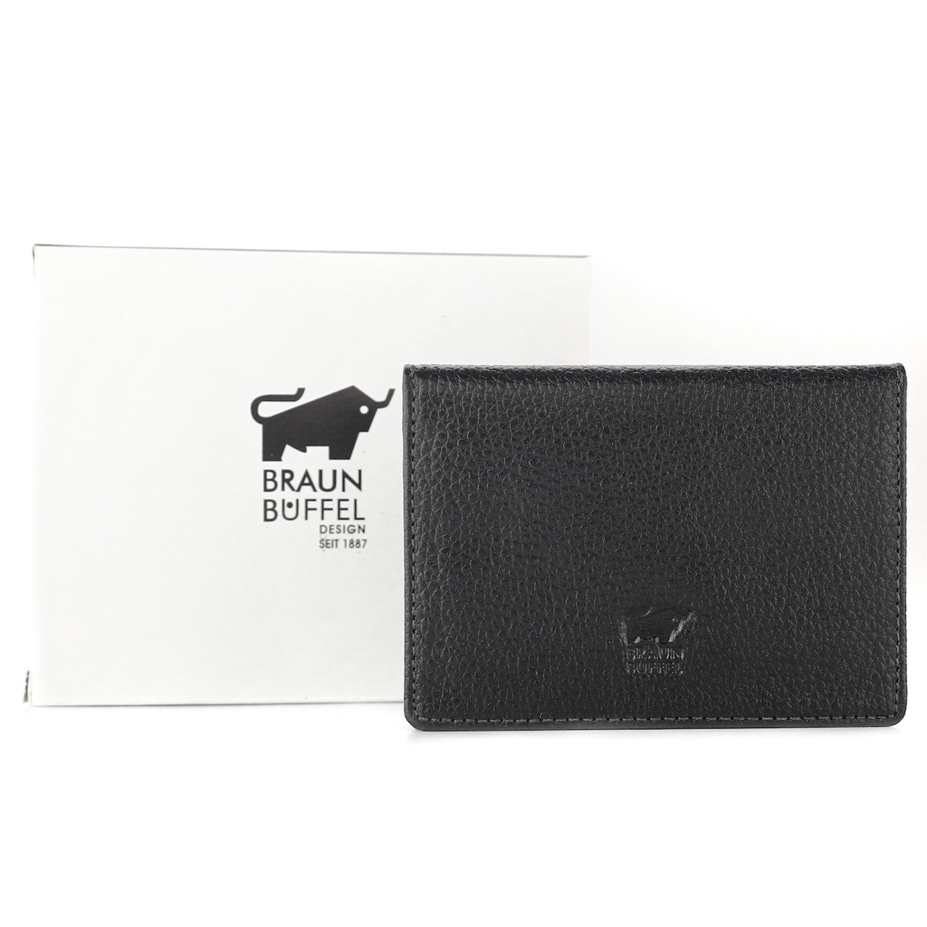 TOKOKOE - Dompet Kartu Pria Wanita Bahan Kulit Sapi Asli - BB CC02 Black