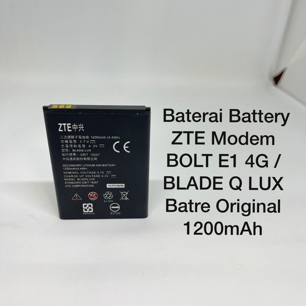 PROMO Baterai Zte Bolt E1 Zte Blade Q Lux Battery Batre MODEM BOLT