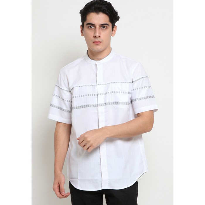 POLICE DENIM - BAJU KOKO PRIA ORIGINAL - 81BE4 Koko Short Sleeve Shirt