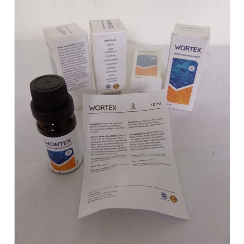 WORTEX HERBAL ORIGINAL OBAT PEMBASMI PARASIT BAKTERI PAPIOLOMA