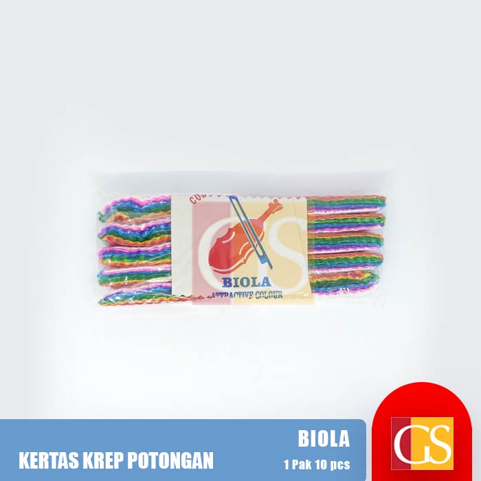 

Kertas Krep / Crepe / Jagung Potong Hiasan / Dekorasi Pesta Warna Warni Isi 10