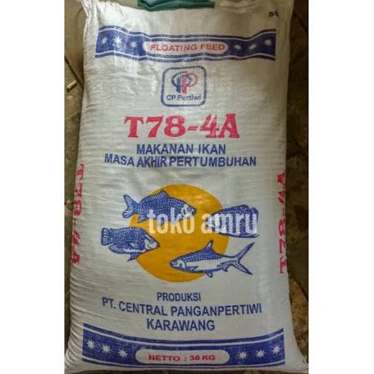 PAKAN PELET IKAN "TURBO T78-4A" Gurame,Nila Full 1 karung 30 Kg