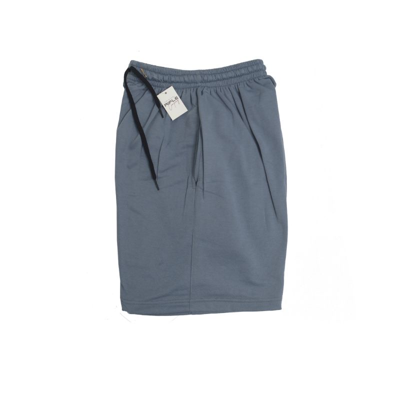 Rifle.co Celana Pendek Pria Wanita Santai Boardshort Boxer Abu Denim