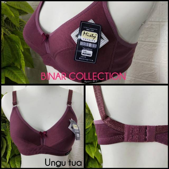 Bra BH Wanita tanpa busa Sport Bra tebal murah adem size 34 36 38 dan BH Wanita Jumbo size 40 42