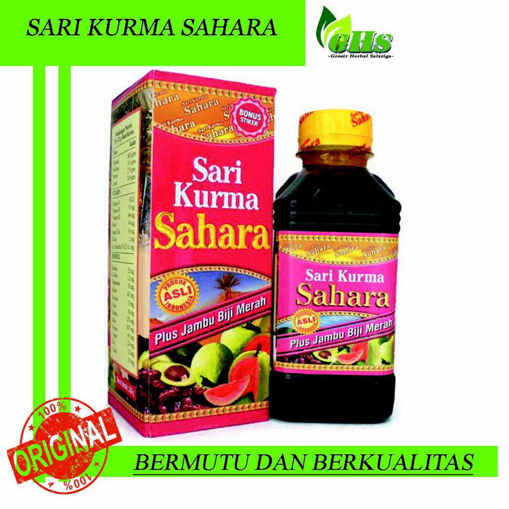 

Sari kurma sahara plus jambu biji merah asli berkualitas