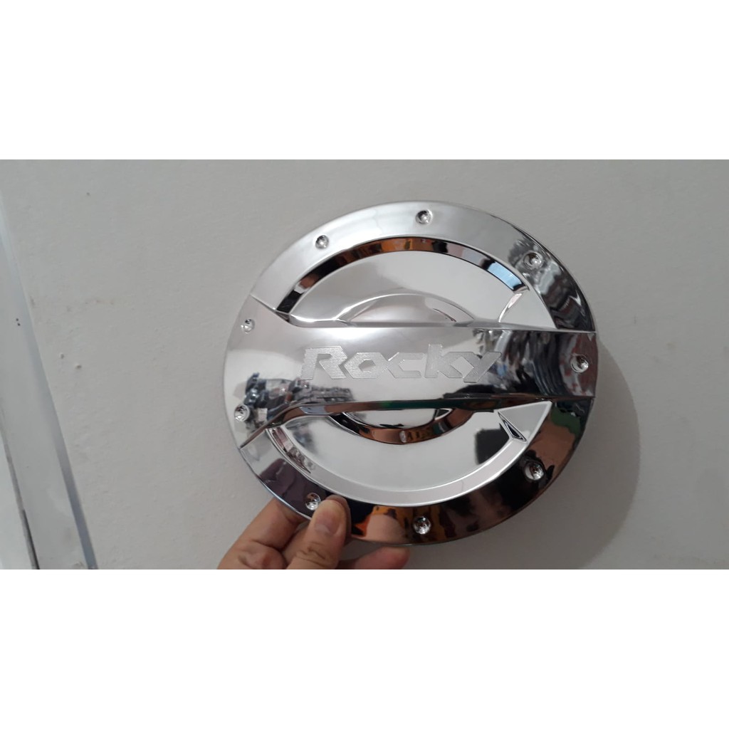 Tank Cover Tutup Bensin Mobil Daihatsu  Rocky Chrome