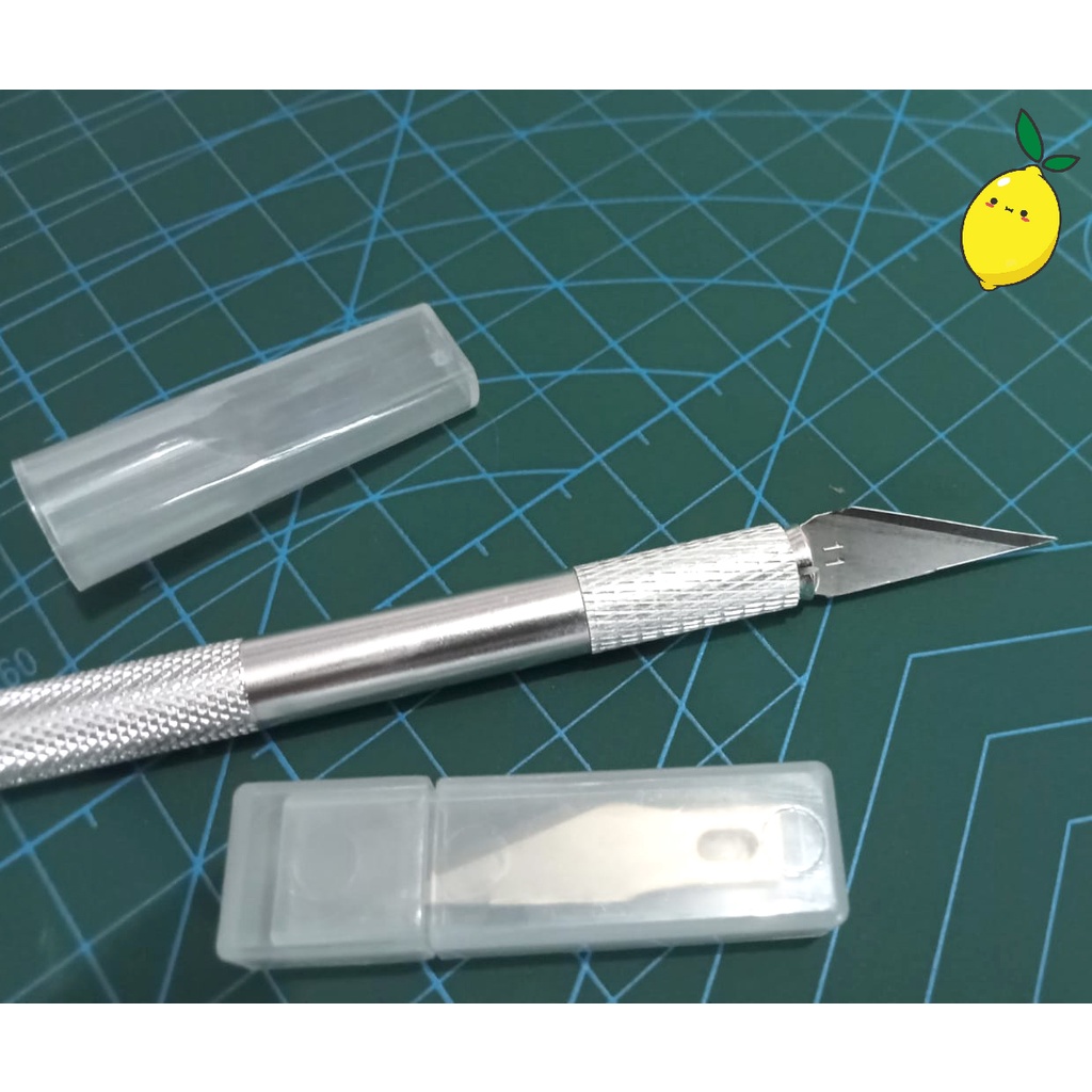 

Cutter Pen / Craft Knife / Hobby Knife (+ Pisau Refill 5 pcs)