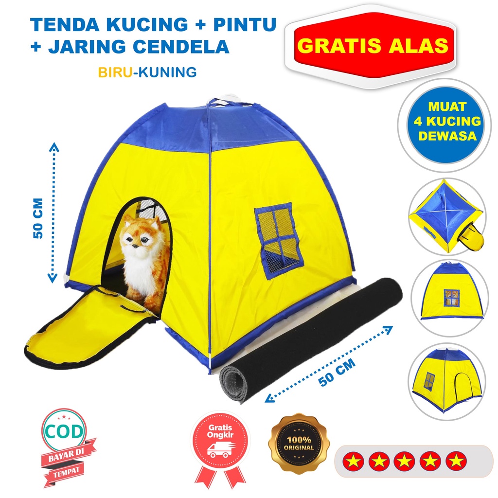 Tenda Kucing Anti Nyamuk 50x50 cm