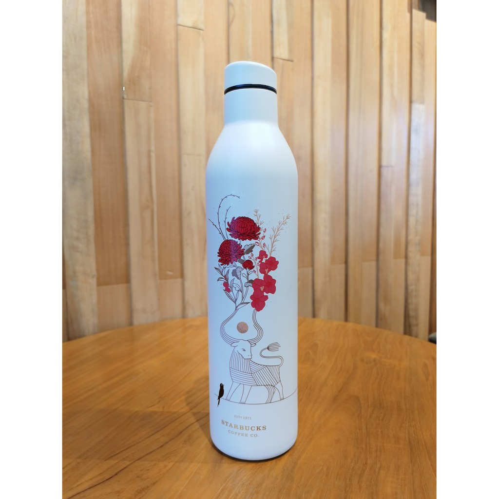 Starbucks Tumbler Waterbottle CNY OX Golden