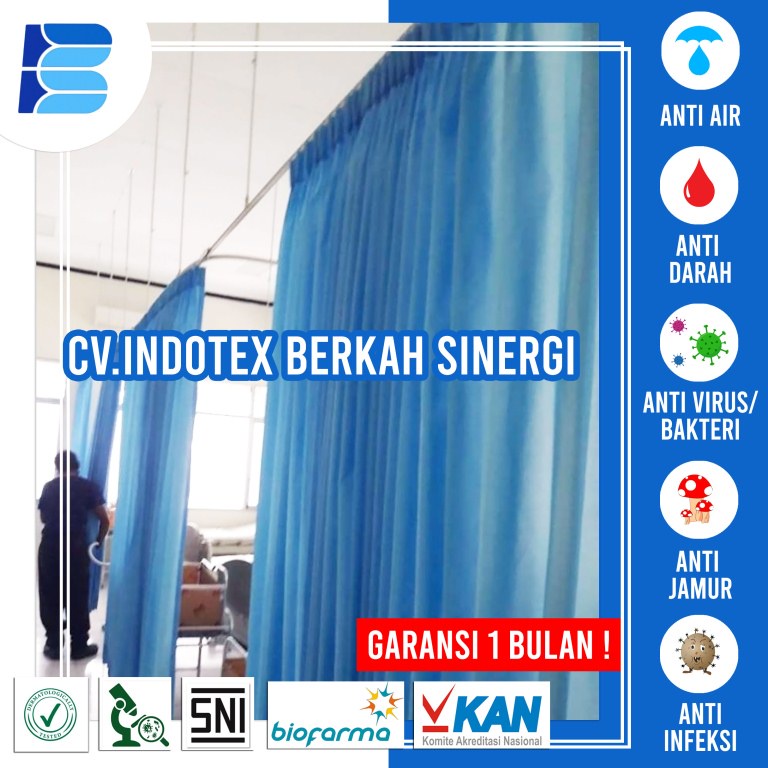 gorden pembatas ruang tamu - kain blackout - jual gorden rumah sakit bandung - gorden rumah sakit in