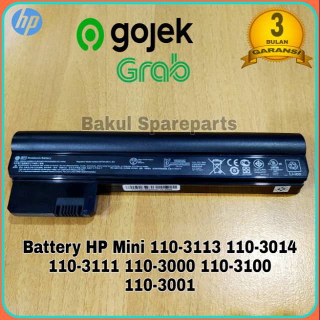 Baterai Batre Original HP Mini 110-3113 110-3014 110-3111 110-3000 110-3100 110-3001