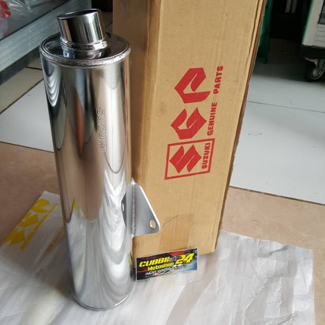 silincer knalpot satria fu ckd 2007 2008 original sgp