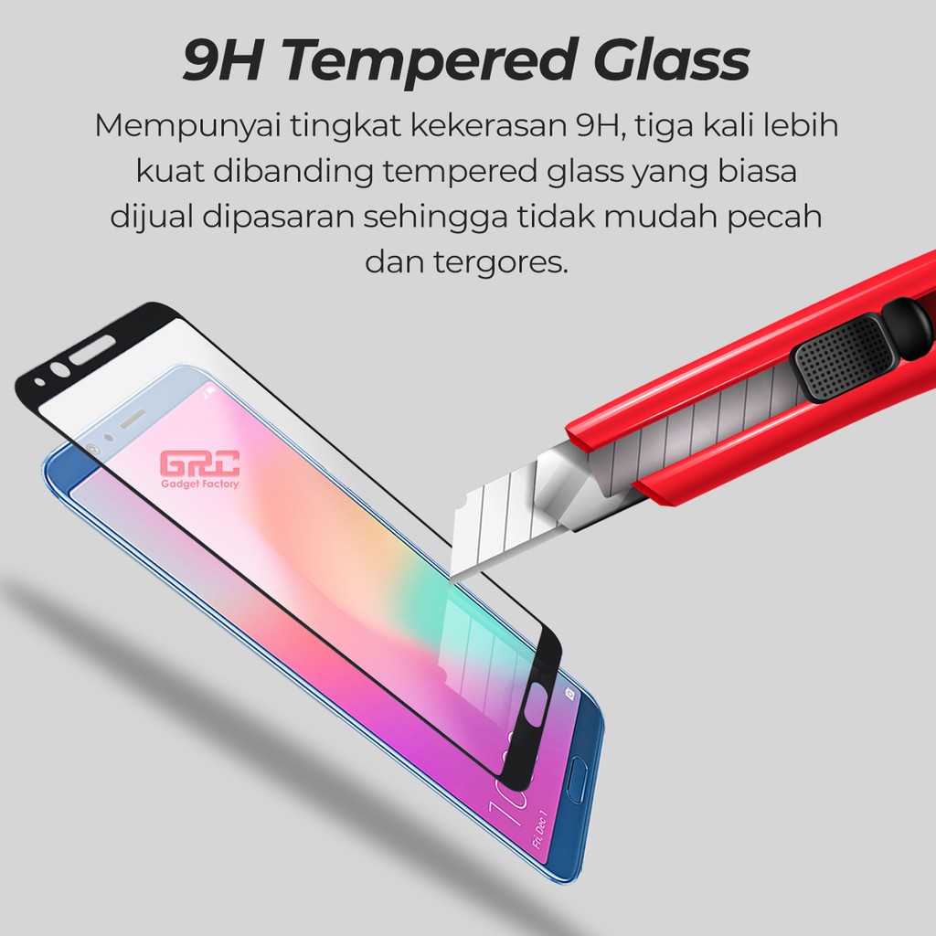 Tempered Glass HUAWEI Honor V10 HOGO Anti Gores Kaca Full Cover