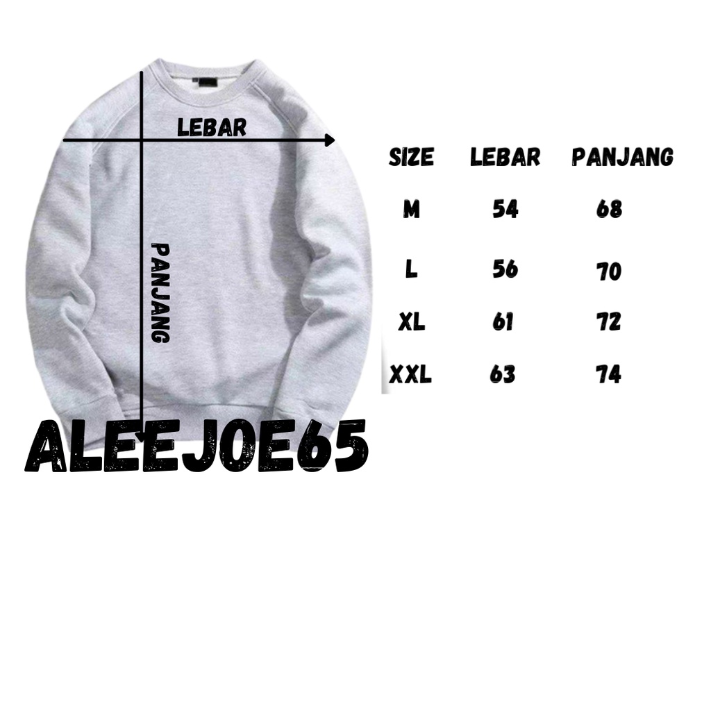 CREWNEK PRIA BANDUNG/ CREWNEK PRIA ORIGINAL/EIGHTY NINE CREWNECK ORIGINAL BANDUNG