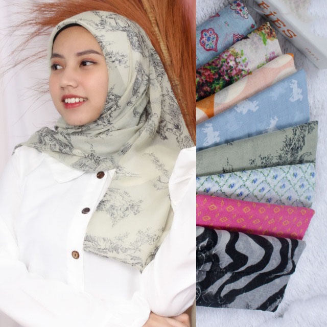 [12.12] RX Fashion Jilbab Pashmina Motif