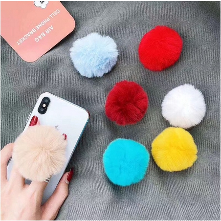 Pop socket 3D WARNA BULU Pop socket POMPOM