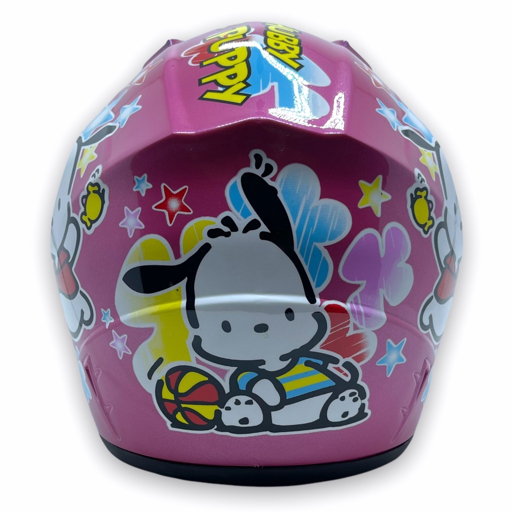 Helm WTO Z1R Pet - White Puppy - Pink Met - Half Face ALL SIZE