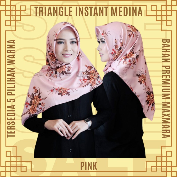 Triangle Segitiga Instant Medina Kerudung Jilbab Hijab Krudung Instan Hijab Instant Segitiga Murah