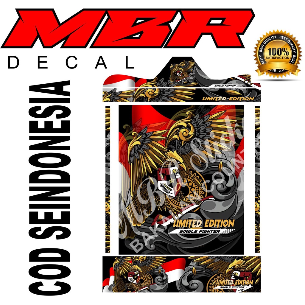 DECAL SANGKAR KOTAK REPLIKA,GEPENGAN KOPER KOSAN