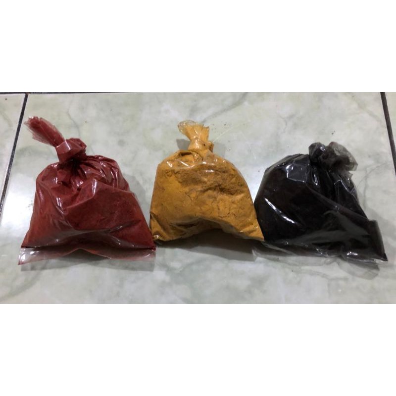 Oker Pewarna // Oker Kayu // Cat Pewarna Merah Kuning Hitam