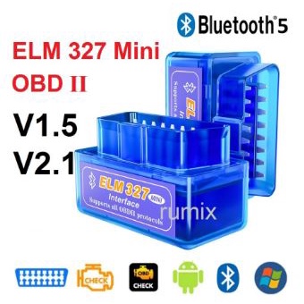 ELM327 Mini OBD OBD2 Bluetooth Wireless Car Scanner V1.5 V2.1 Alat - V 2.1 V 1.5