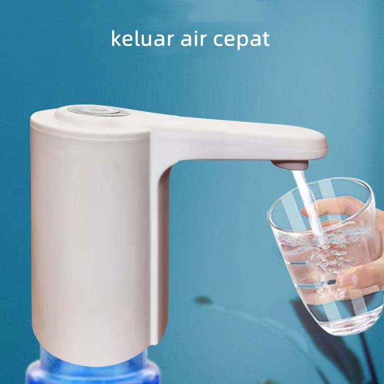 Pompa Galon Elektrik V-2056 USB Rechargeable Dispenser Air Minum Otomatis Water Pump