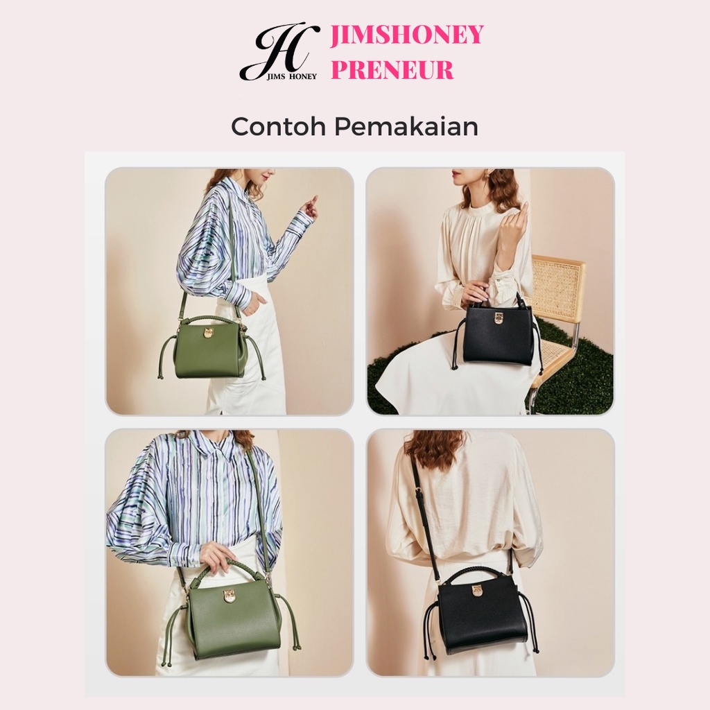 BRIGITTA Bag Jims Honey Tas Selempang Wanita Bag Top Handle Ellegan Mewah Fashion Trendy Original Jims Honey