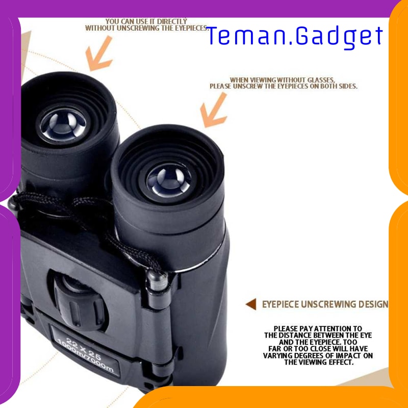 TG-ID052 ARSSON TEROPONG BINOCULAR OUTDOOR MAGNIFICATION 22X25 LONG RANGE - PMT