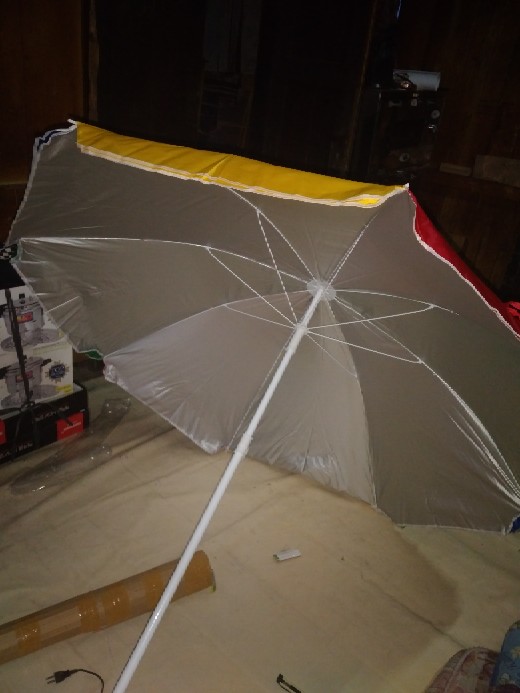Payung Tenda Pantai 170cm Pelangi Double (2 Lapis/ 2 Layer/ 2 Helai) Anti-uv