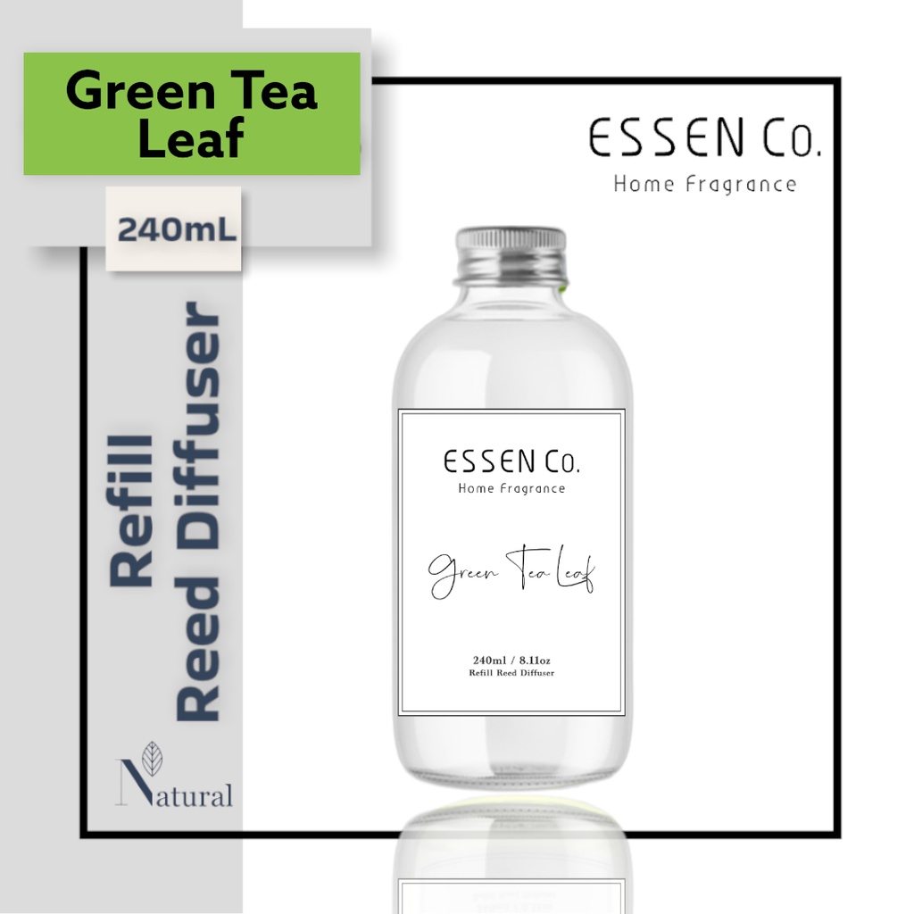 Essen Co Reed Diffuser Aromatherapy Green Tea Leaf Pengharum Pewangi Ruangan Aromaterapi Refill