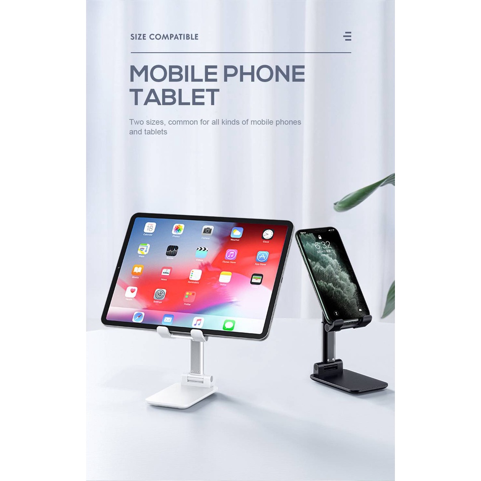 Stand Holder Handphone / Tablet Universal Adjustable Untuk Iphone / Ipad / Xiaomi