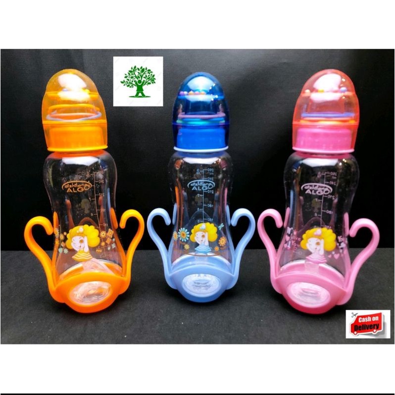 ALGo Botol susu + grip + toy 260 mL (ALG 8265)