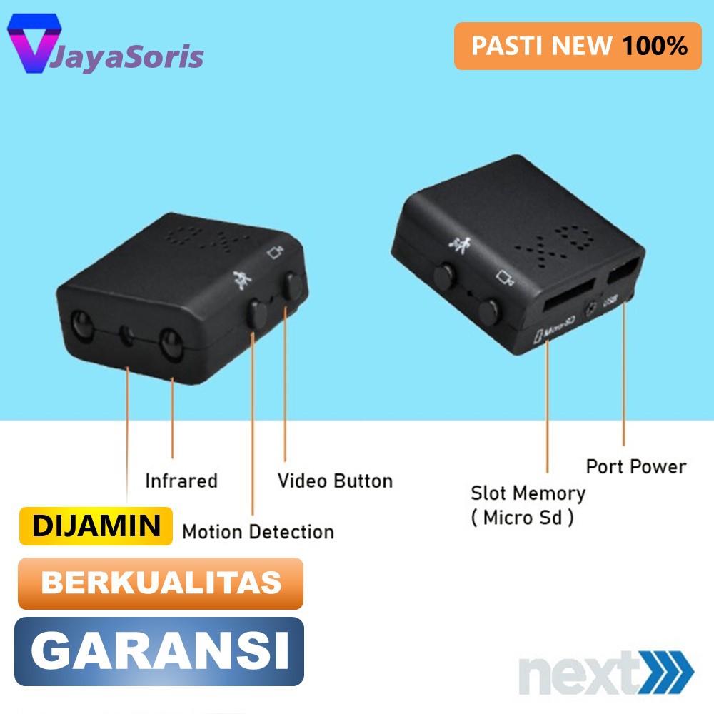 KAMERA PENGINTAI MINI TERSEMBUNYI CAMERA CCTV KECIL MINI MURAH SPY CAM HIDDEN CAMERA PENGINTIP JS53