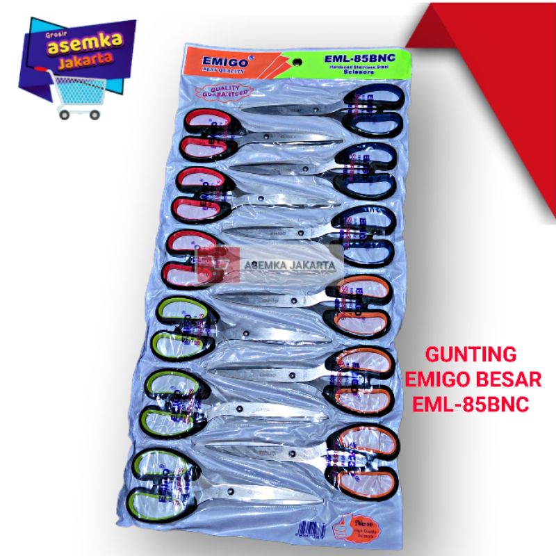 Gunting Emigo Besar Kemasan Renceng 12pcs