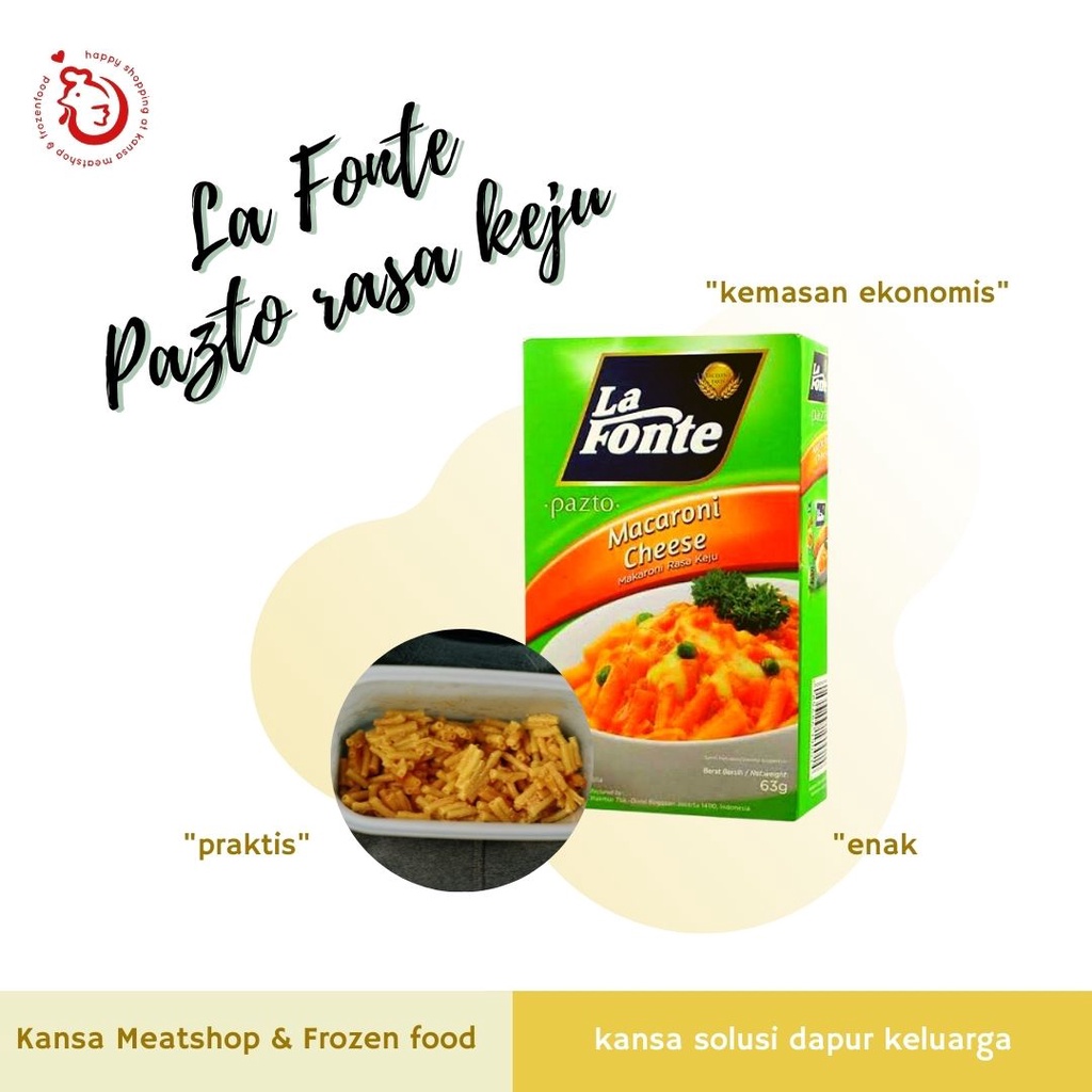 

LA FONTE PAZTO RASA KEJU 63 GR