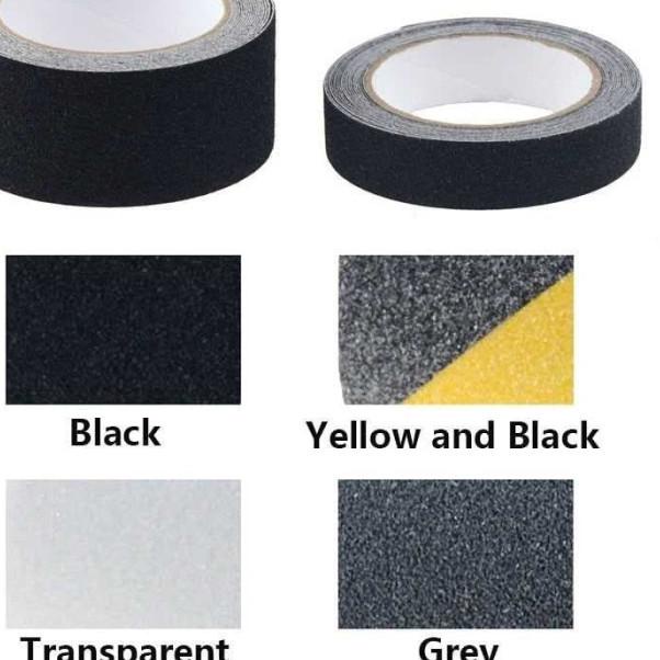 

☇ Lakban Lantai Anti Slip/ Isolasi Tape Safety Walk Strong Traction - Black Yellow ←