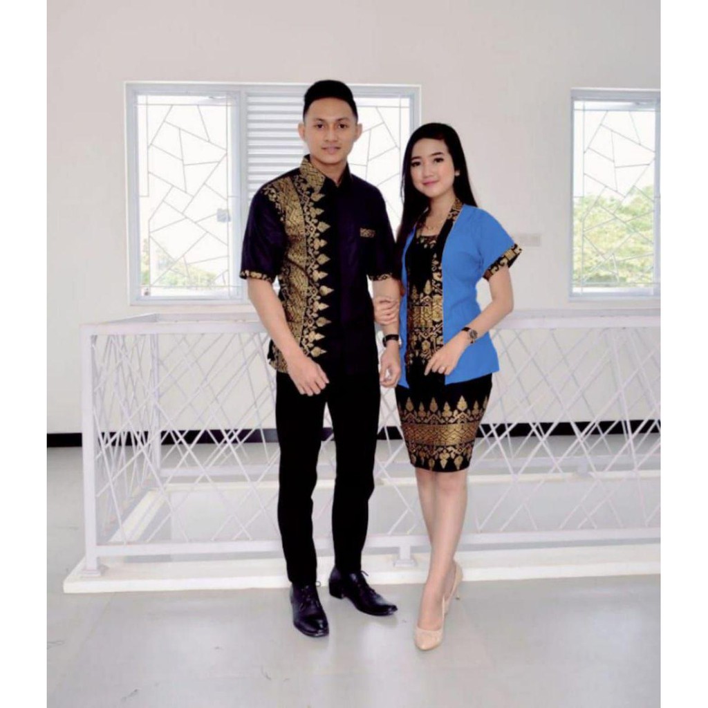 BATIK COUPLE RNB KEBAYA PENDEK ROK SPAN PENDEK ANJANI GOLD